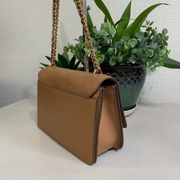 👜💕 Tory Burch Tan Leather Shoulder Bag with wallet - Picture 4 of 15